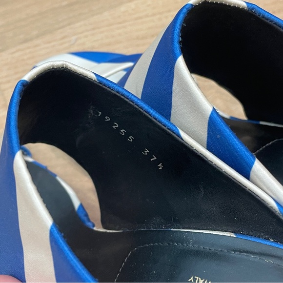 Dries Van Noten Striped mules blue and white, size 7.5 - Picture 4 of 9